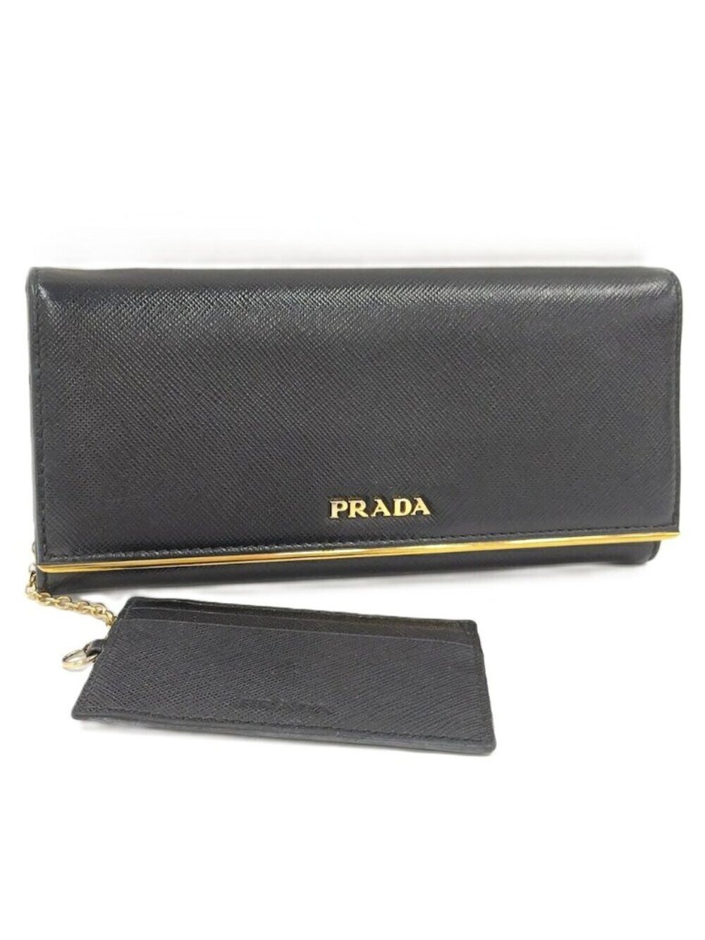 Prada Bifold Wallet Saffiano Leather Black